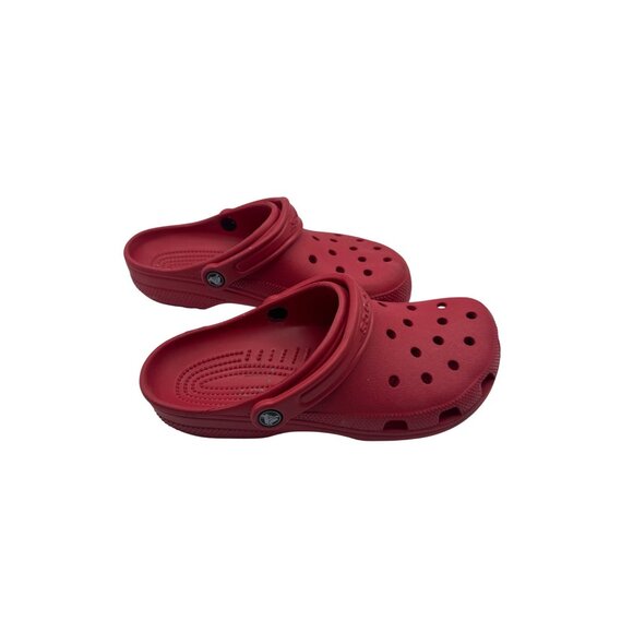 Crocs Size 10 Women Unisex Red Classic Clog  Adjustable Strap Lightweight - Picture 3 of 12